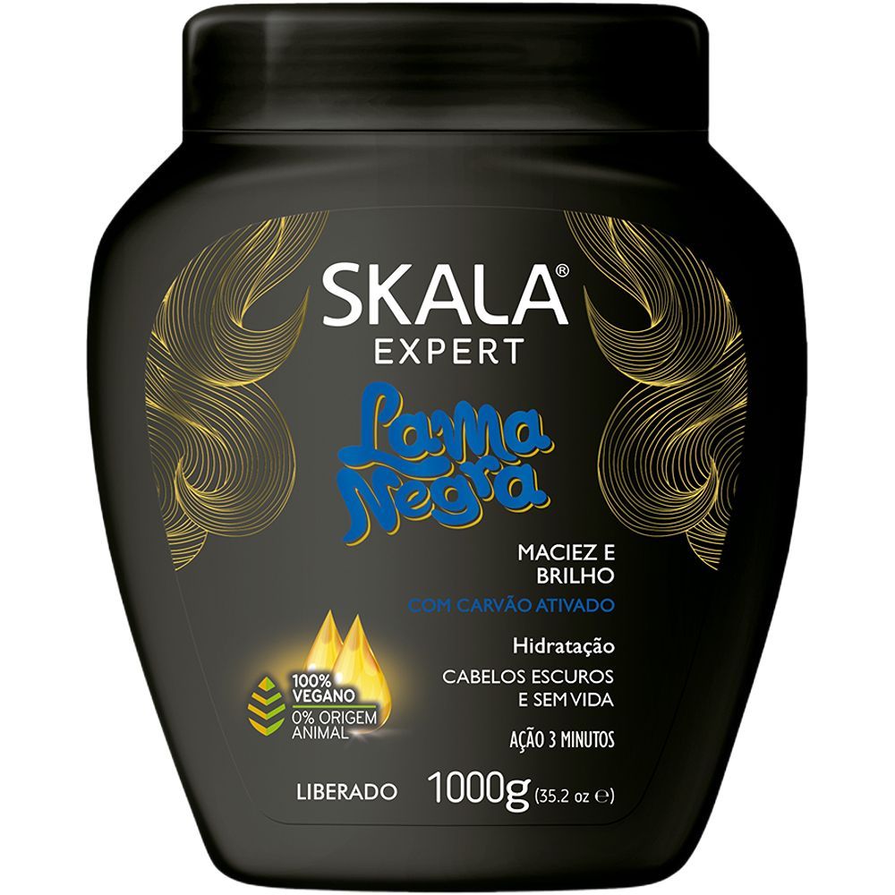 كريم علاجي للشعر الداكن بالطين الاسود من سكالا اكسبرت1000جرام