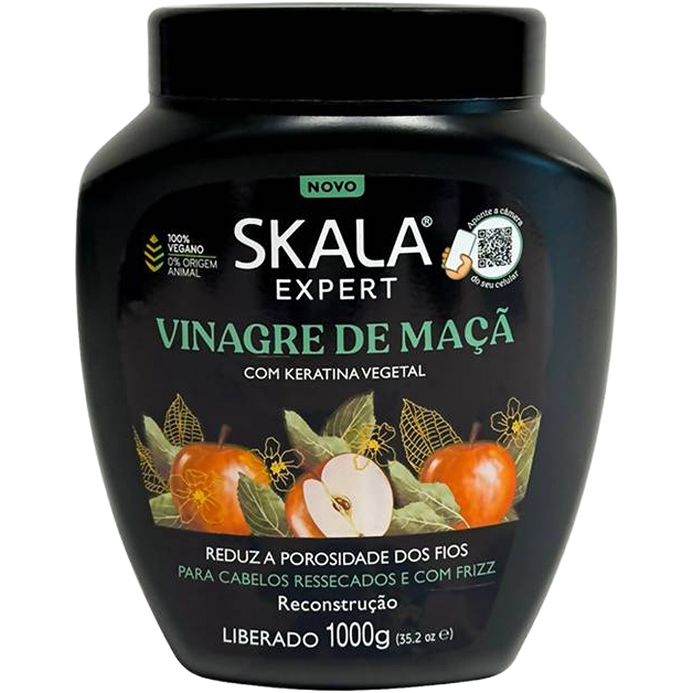 سكالا كريم مرطب بخل التفاح للشعر الجاف والمجعد - 1000 جرام