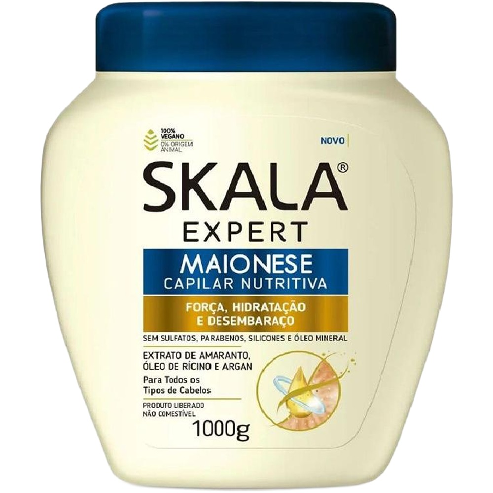 كريم علاجي للشعر الداكن بالطين الاسود من سكالا اكسبرت 1000 جرام