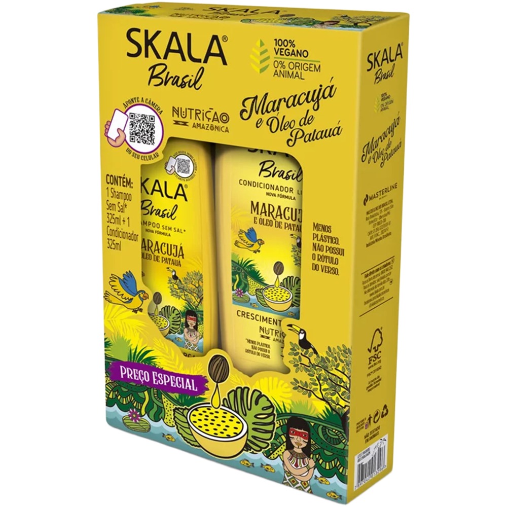 سكالا مجموعة شامبو وبلسم مل برائحة الباشن فروت 325 مل لكل