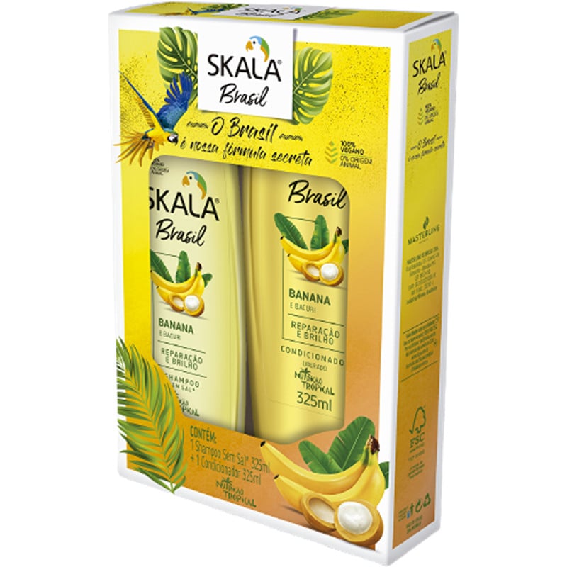 سكالا برازيل موز وباكوري طقم شامبو وبلسم