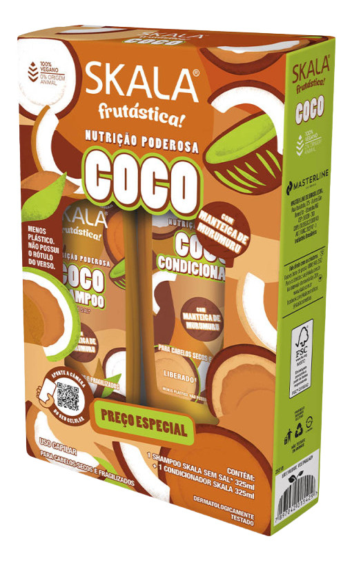 سكالا إكسبيرت طقم شامبو وبلسم بزيت جوز الهند 16619