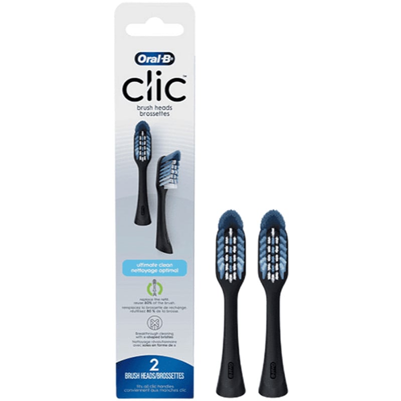 رؤوس فرشاة أورال-بي كليك أونيكس سيلفر للاستبدال