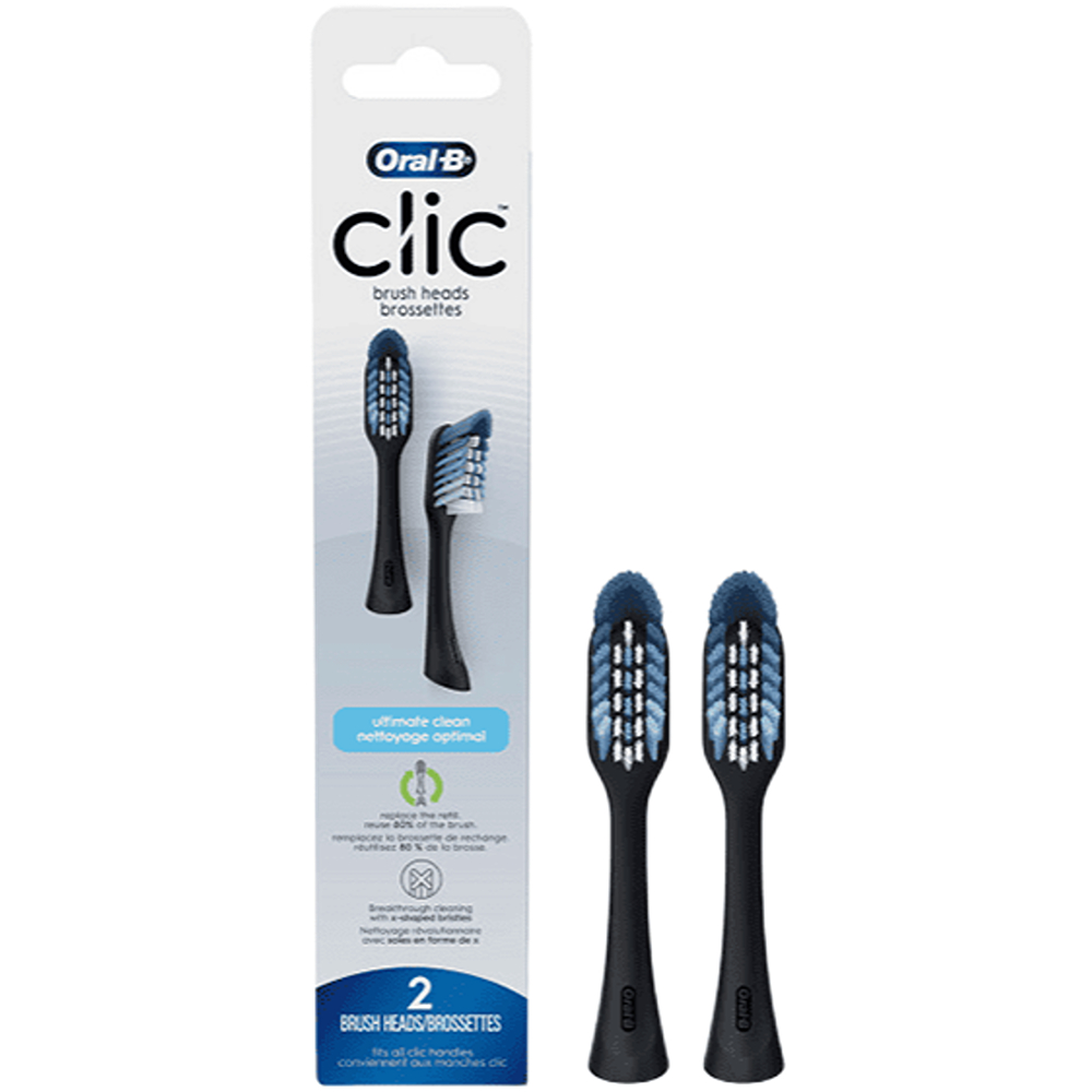 رؤوس فرشاة أورال بي كليك أونيكس سيلفر للاستبدال