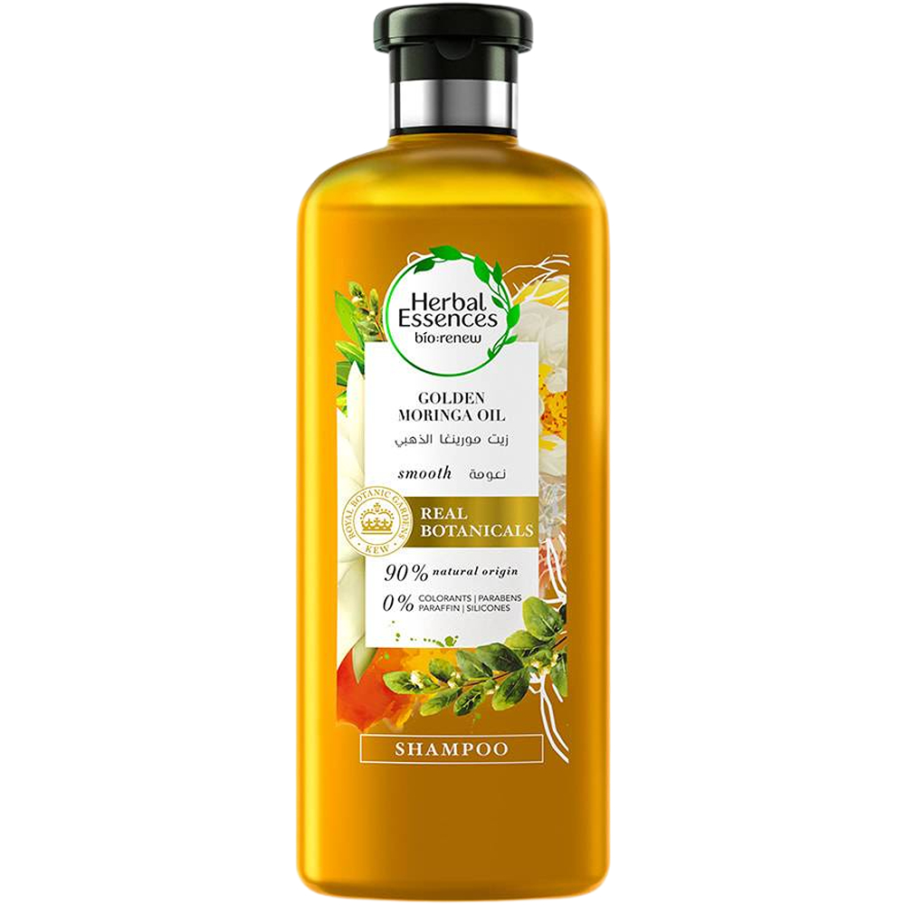 شامبو شعر هربل ايسنسز 400مل بزيت المروينجا الذهبي ك*6