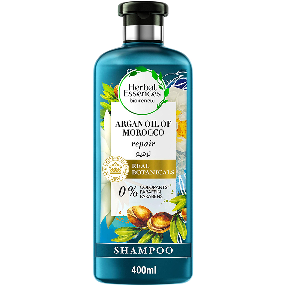 شامبو شعر هربل ايسنسز 400مل بزيت الارغان المغربي ترميم ك*6