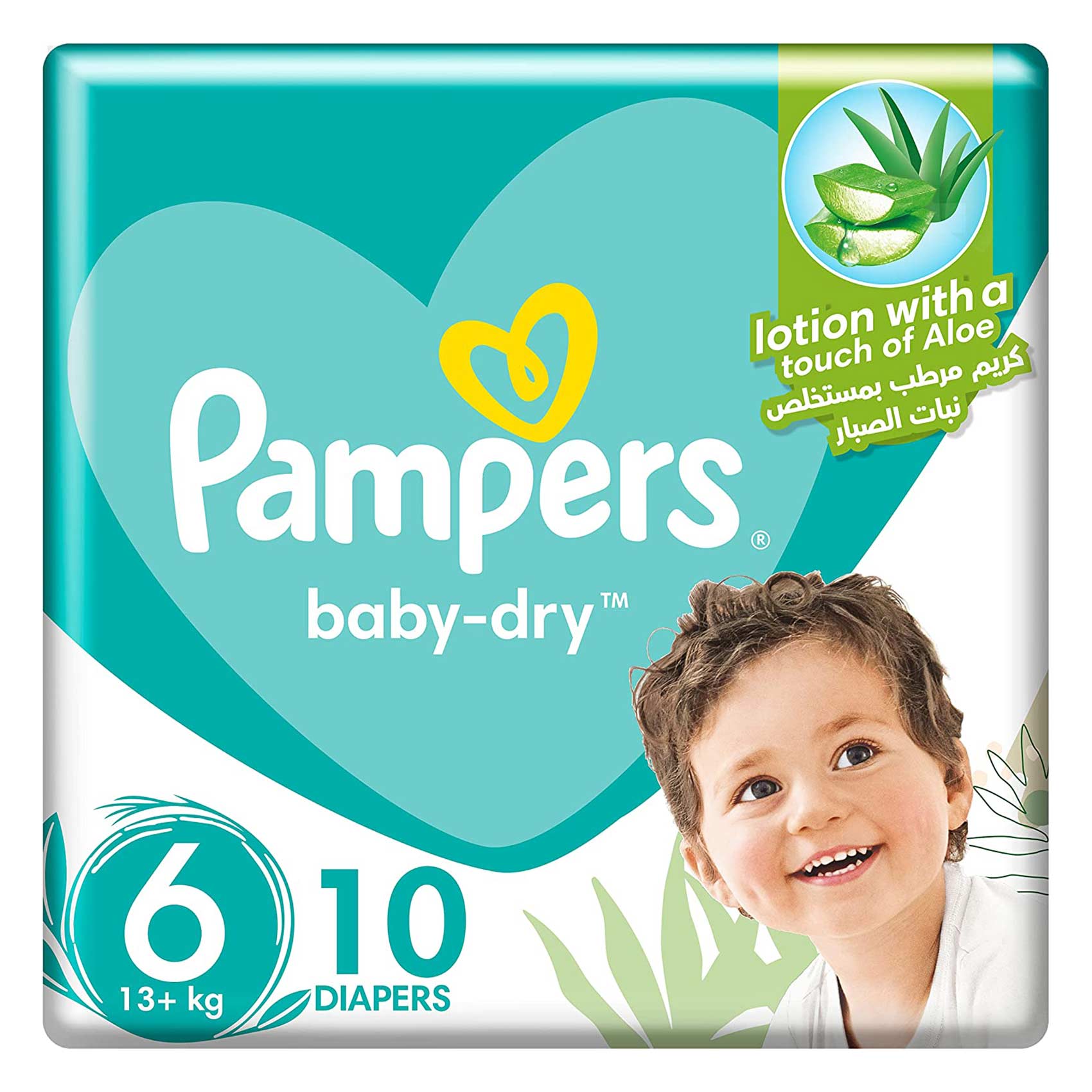 بامبرز بيبي دراي مقاس 6 كبير جدًا 13+ كجم 10 حفاضات