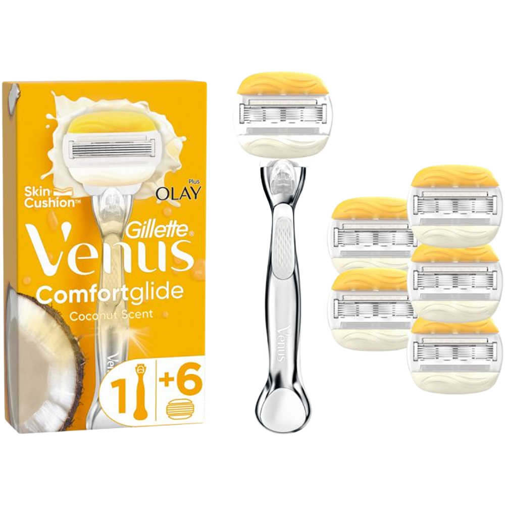 Gillette Venus Comfortglide With Olay Women’s Razor + 6 Refills