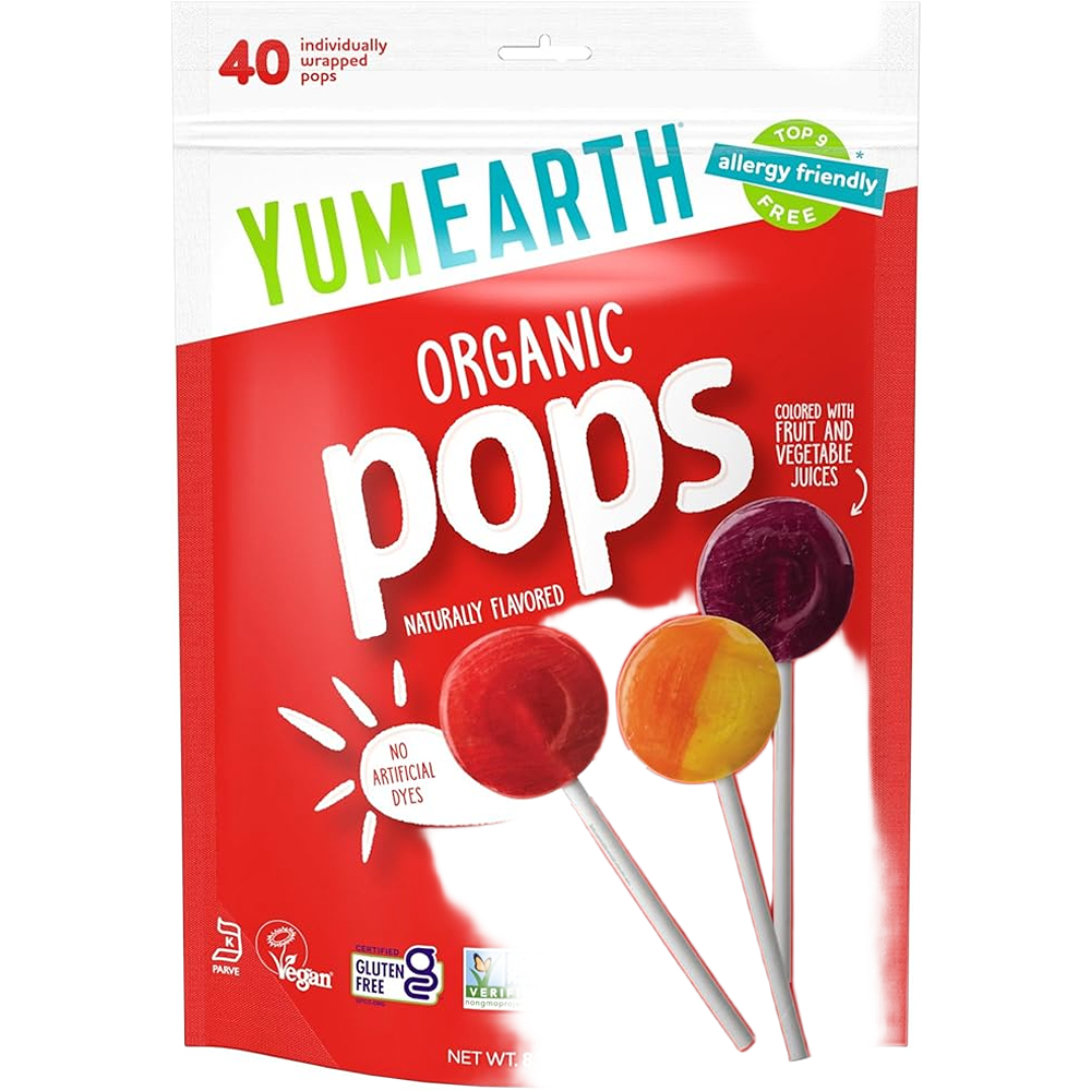 سكاكر عضوية بنكهة الفواكه المشكلة كبيرة 40 حبة