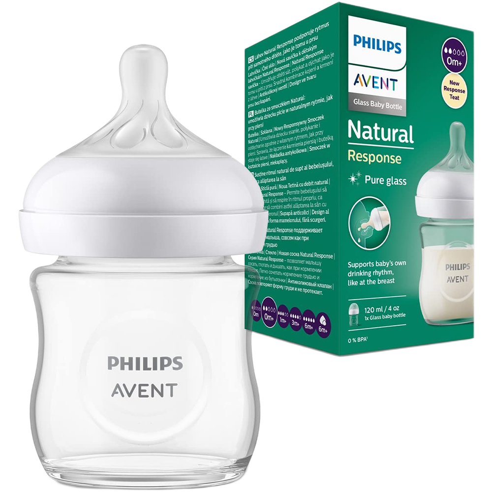 رضاعة افنت زجاج 120مل 1 حبة طبيعي