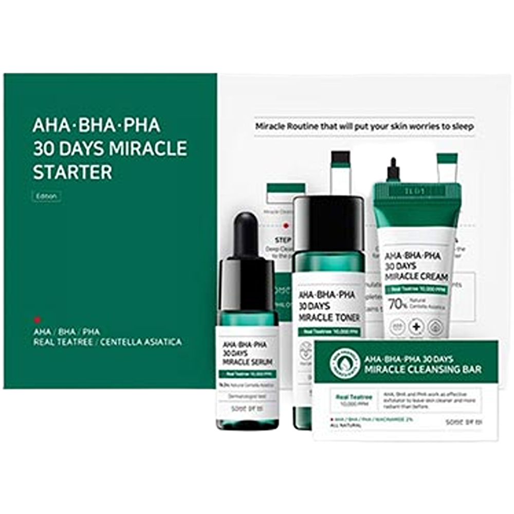 مجموعة العناية بالبشرة ستارتر ميركل صابون+تونر+سيروم+كريم