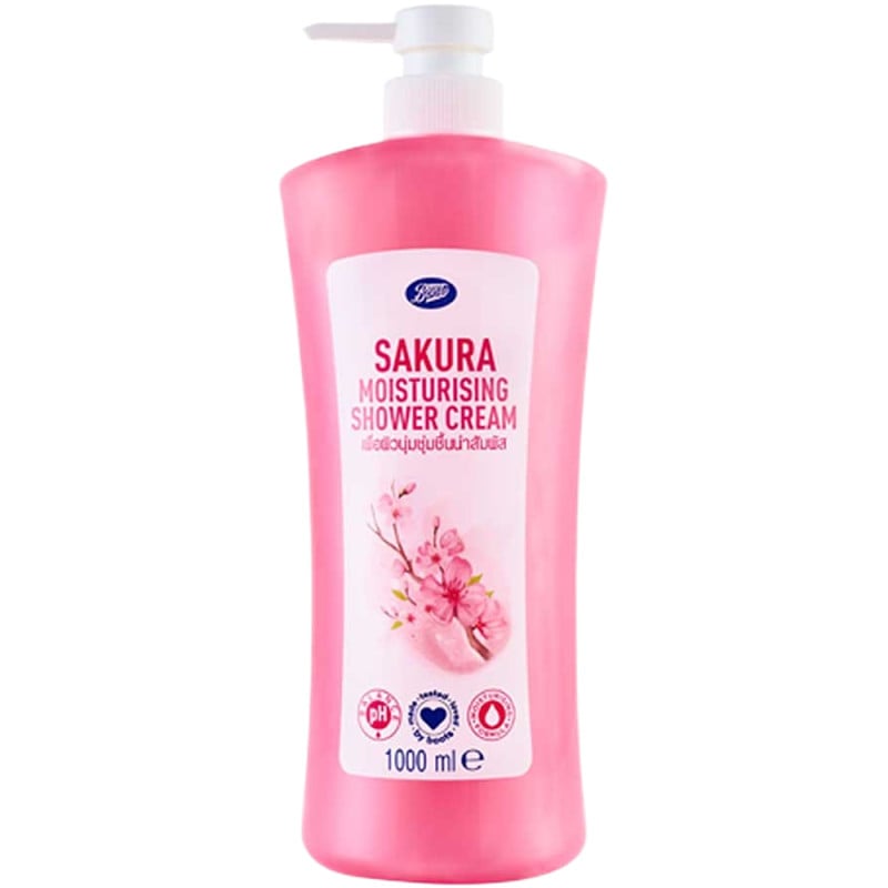 بوتس كريم استحمام مرطب ساكورا 1000 مل