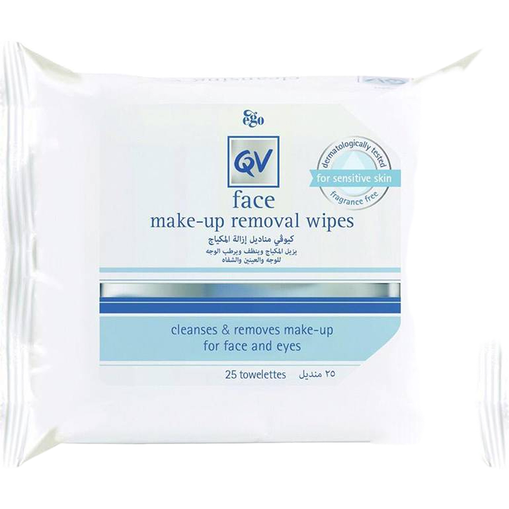 مناديل مزيل مكياج كيو في 25 منديل